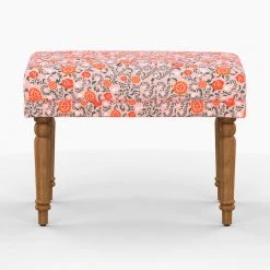 Chumbakdesign Furniture & Storage Nawaab Bench Small - Earthy Florals