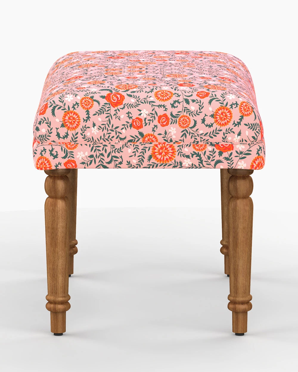 Chumbakdesign Furniture & Storage Nawaab Bench Small - Earthy Florals 6 Chumbakdesign Furniture & Storage Nawaab Bench Small - Earthy Florals