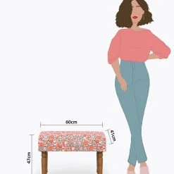 Chumbakdesign Furniture & Storage Nawaab Bench Small - Earthy Florals 17 Chumbakdesign Furniture & Storage Nawaab Bench Small - Earthy Florals