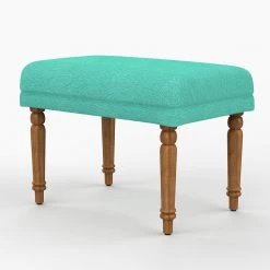 Chumbakdesign Furniture & Storage Nawaab Bench Small - Maldivian Teal