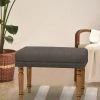 Chumbakdesign Nawaab Bench Small - Brown Coal Furniture & Storage