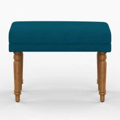 Chumbakdesign Furniture & Storage Nawaab Bench Small - Mediterranian Blue