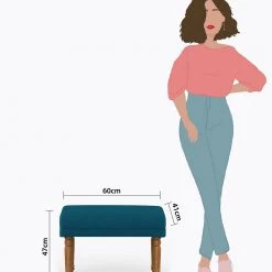 Chumbakdesign Furniture & Storage Nawaab Bench Small - Mediterranian Blue 19 Chumbakdesign Furniture & Storage Nawaab Bench Small - Mediterranian Blue