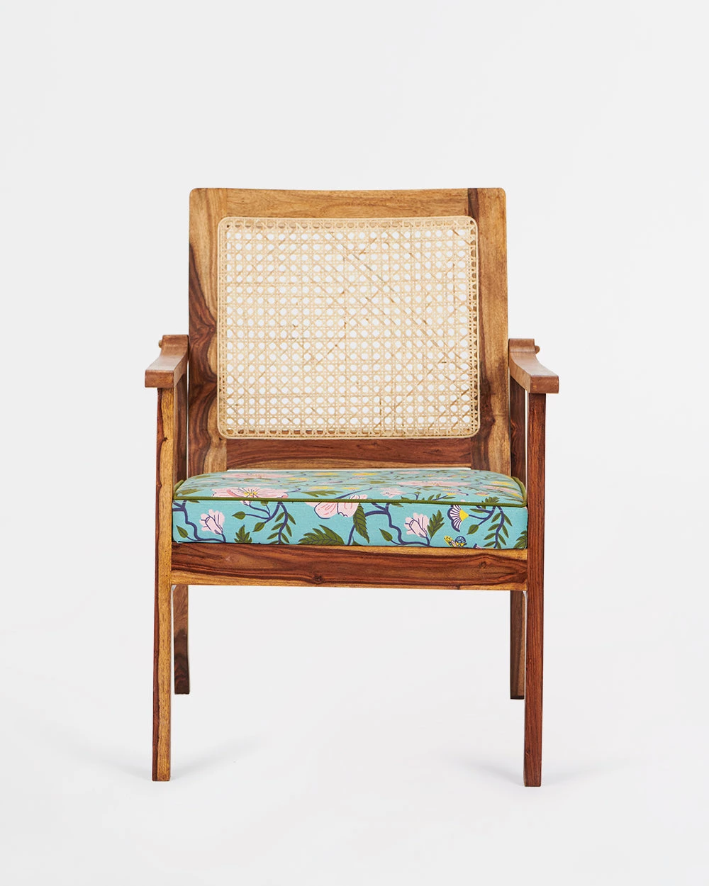Chumbakdesign Furniture & Storage French Rattan Arm Chair -Spring Bloom 4 Chumbakdesign Furniture & Storage French Rattan Arm Chair -Spring Bloom