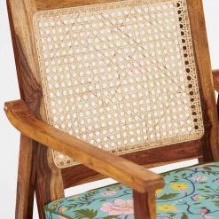 Chumbakdesign Furniture & Storage French Rattan Arm Chair -Spring Bloom 14 Chumbakdesign Furniture & Storage French Rattan Arm Chair -Spring Bloom