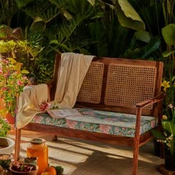 Chumbakdesign Furniture & Storage French Rattan Loveseat-2 Seater,Spring Bloom