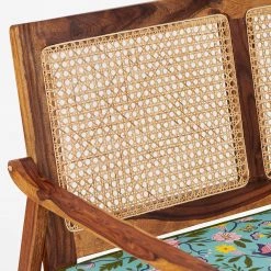 Chumbakdesign Furniture & Storage French Rattan Loveseat-2 Seater,Spring Bloom 14 Chumbakdesign Furniture & Storage French Rattan Loveseat-2 Seater,Spring Bloom