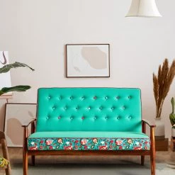 Chumbakdesign Memsaab Loveseat - 2 Seater, Tuffted Teal