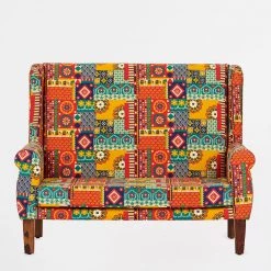 Chumbakdesign Furniture & Storage Begum Loveseat - 2 Seater, Floral Swirls
