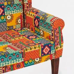 Chumbakdesign Furniture & Storage Begum Loveseat - 2 Seater, Floral Swirls