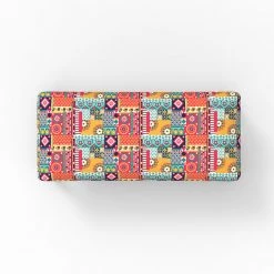Chumbakdesign Jodhpur Bench - Floral Swirls Red