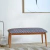 Chumbakdesign Furniture & Storage Jodhpur Bench - Blue Ikkat 1 Chumbakdesign Furniture & Storage Jodhpur Bench - Blue Ikkat