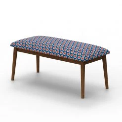 Chumbakdesign Furniture & Storage Jodhpur Bench - Blue Ikkat 12 Chumbakdesign Furniture & Storage Jodhpur Bench - Blue Ikkat