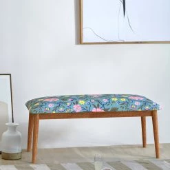 Chumbakdesign Furniture & Storage Jodhpur Bench - Spring Bloom Teal