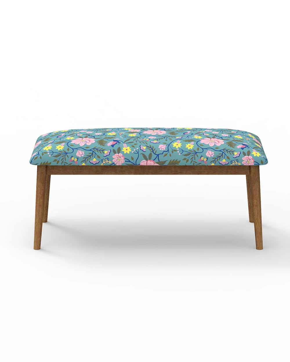Chumbakdesign Furniture & Storage Jodhpur Bench - Spring Bloom Teal 4 Chumbakdesign Furniture & Storage Jodhpur Bench - Spring Bloom Teal