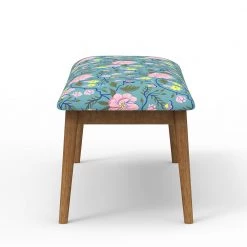 Chumbakdesign Furniture & Storage Jodhpur Bench - Spring Bloom Teal 12 Chumbakdesign Furniture & Storage Jodhpur Bench - Spring Bloom Teal