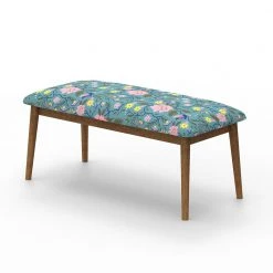 Chumbakdesign Furniture & Storage Jodhpur Bench - Spring Bloom Teal 14 Chumbakdesign Furniture & Storage Jodhpur Bench - Spring Bloom Teal