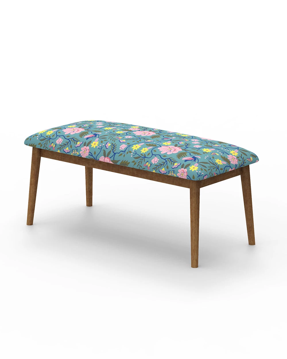 Chumbakdesign Furniture & Storage Jodhpur Bench - Spring Bloom Teal 7 Chumbakdesign Furniture & Storage Jodhpur Bench - Spring Bloom Teal