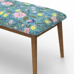 Chumbakdesign Furniture & Storage Jodhpur Bench - Spring Bloom Teal 15 Chumbakdesign Furniture & Storage Jodhpur Bench - Spring Bloom Teal