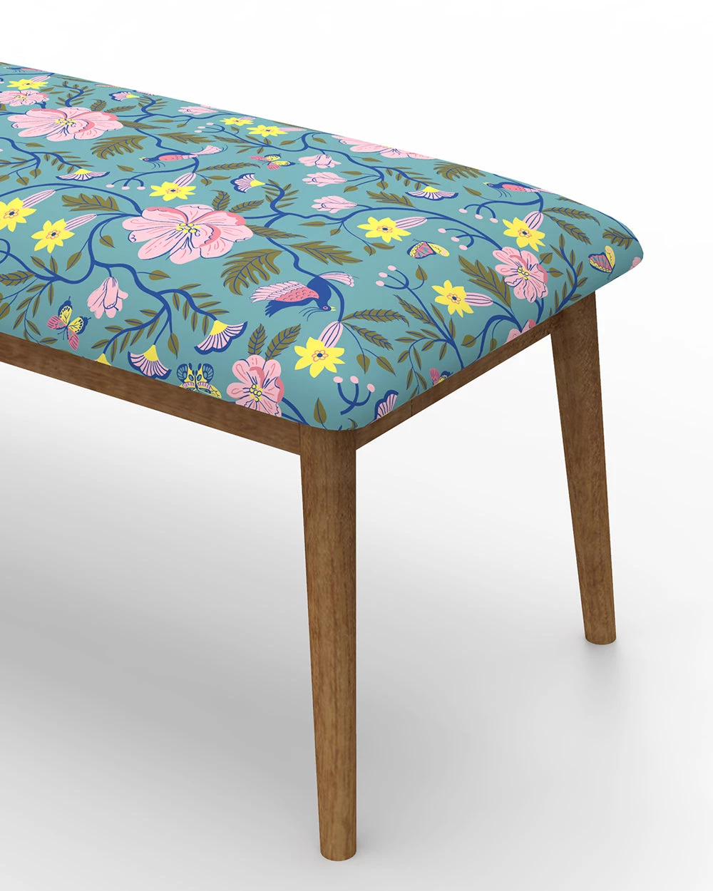 Chumbakdesign Furniture & Storage Jodhpur Bench - Spring Bloom Teal 8 Chumbakdesign Furniture & Storage Jodhpur Bench - Spring Bloom Teal