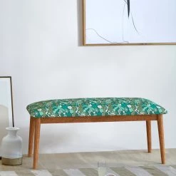 Chumbakdesign Jodhpur Bench - Tropical Ikkat Green