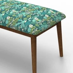 Chumbakdesign Jodhpur Bench - Tropical Ikkat Green