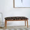 Chumbakdesign Jodhpur Bench - Bohemian Paisleys Black Furniture & Storage