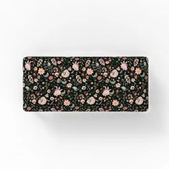 Chumbakdesign Jodhpur Bench - Bohemian Paisleys Black Furniture & Storage