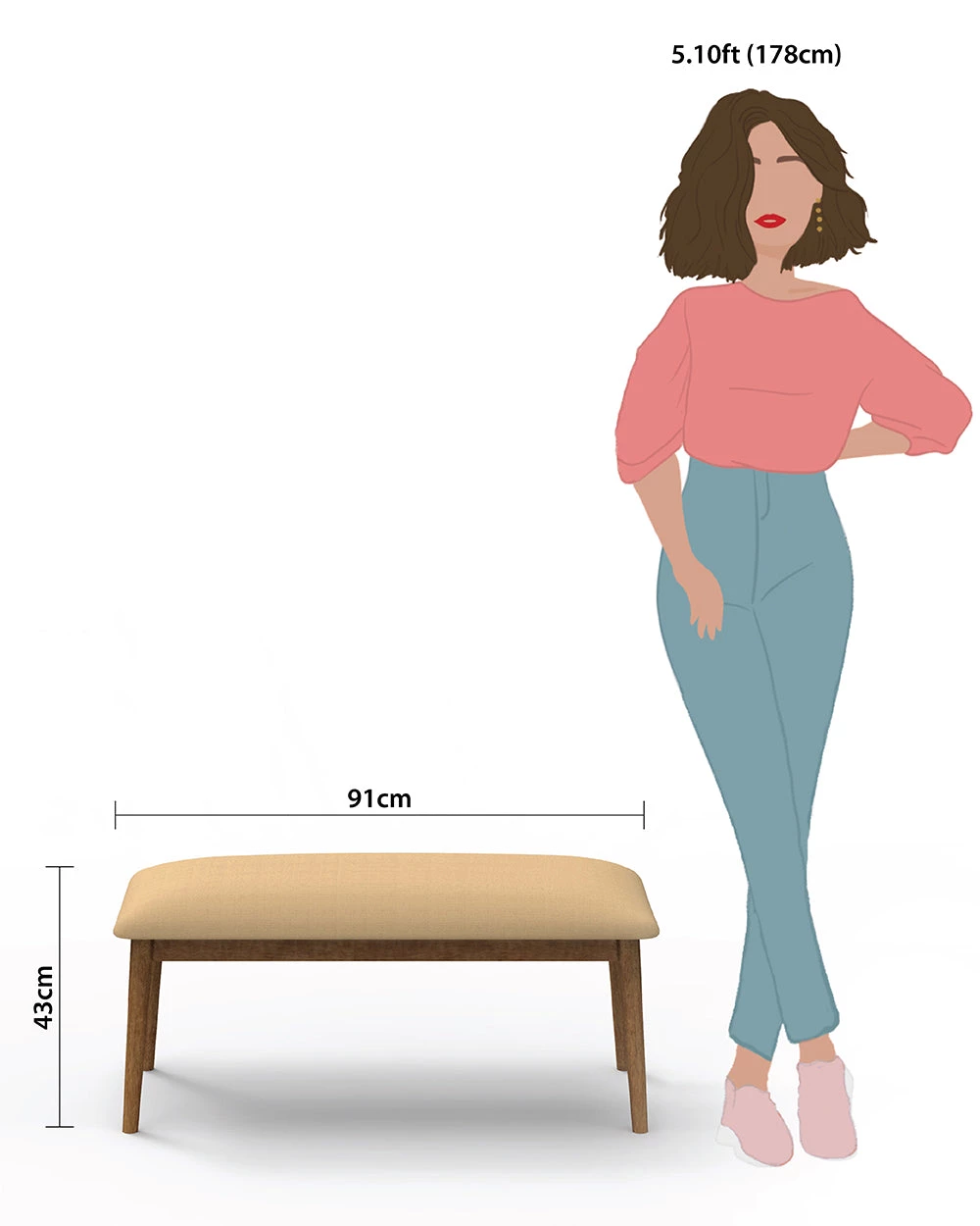 Chumbakdesign Jodhpur Bench - Beach Beige Furniture & Storage 9 Chumbakdesign Jodhpur Bench - Beach Beige Furniture & Storage