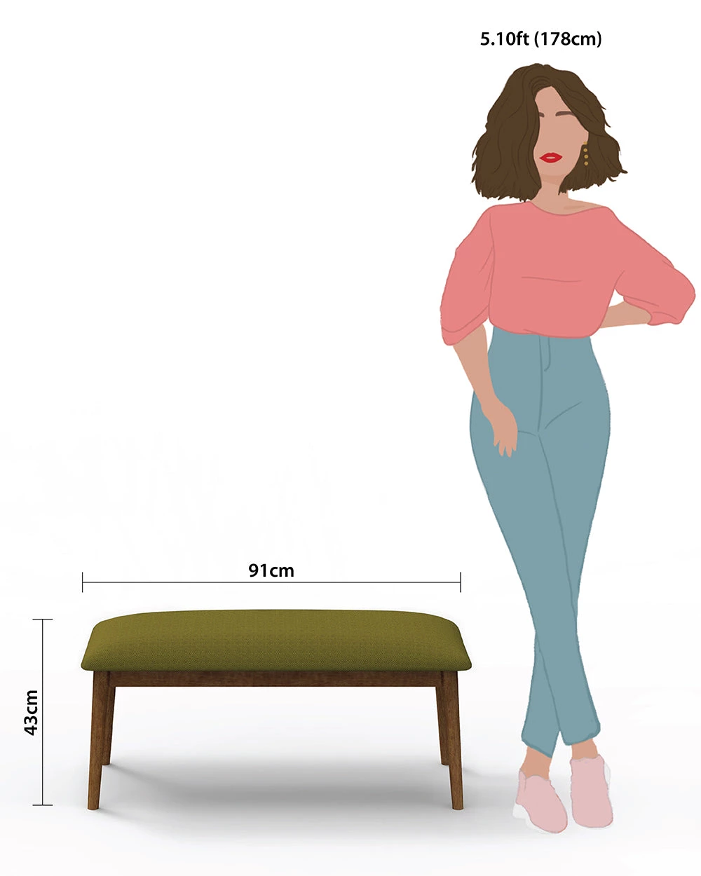 Chumbakdesign Jodhpur Bench - Savanna Green 9 Chumbakdesign Jodhpur Bench - Savanna Green