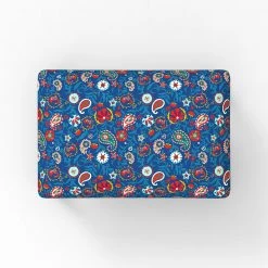 Chumbakdesign Jodhpur Bench Small- India Paisleys Blue Furniture & Storage