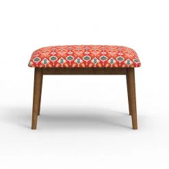Chumbakdesign Jodhpur Bench Small -Red Ikkat