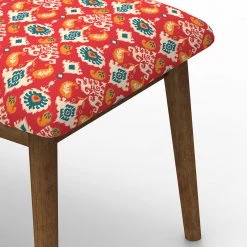 Chumbakdesign Jodhpur Bench Small -Red Ikkat