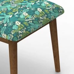 Chumbakdesign Furniture & Storage Jodhpur Bench Small - Tropical Ikkat Green 12 Chumbakdesign Furniture & Storage Jodhpur Bench Small - Tropical Ikkat Green