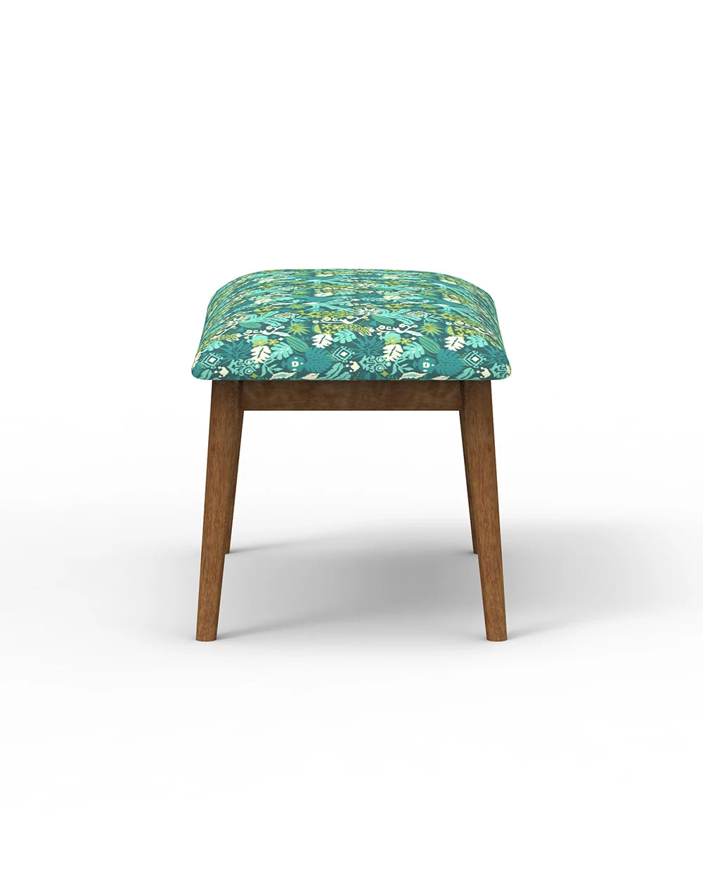 Chumbakdesign Furniture & Storage Jodhpur Bench Small - Tropical Ikkat Green 6 Chumbakdesign Furniture & Storage Jodhpur Bench Small - Tropical Ikkat Green
