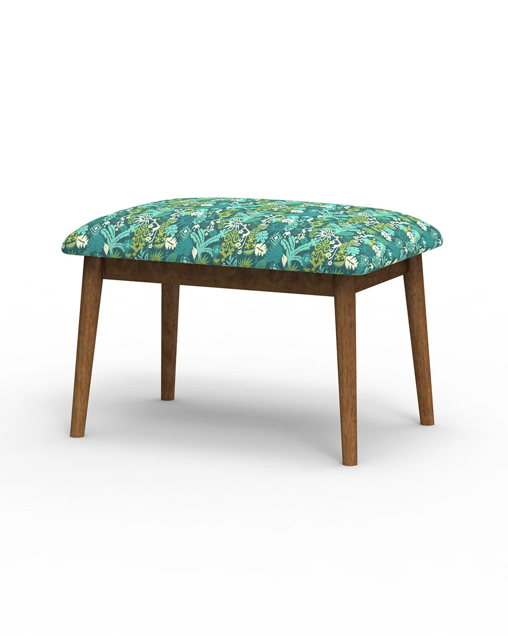 Chumbakdesign Furniture & Storage Jodhpur Bench Small - Tropical Ikkat Green 7 Chumbakdesign Furniture & Storage Jodhpur Bench Small - Tropical Ikkat Green