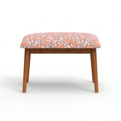 Chumbakdesign Jodhpur Bench Small - Earthy Florals Peach
