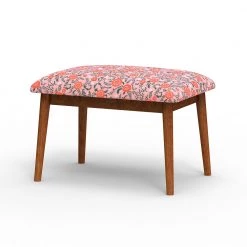 Chumbakdesign Jodhpur Bench Small - Earthy Florals Peach