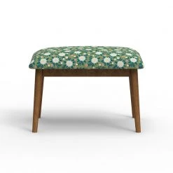 Chumbakdesign Jodhpur Bench Small - Spring Marigold Green Furniture & Storage