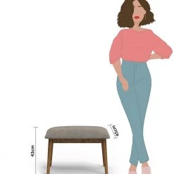 Chumbakdesign Jodhpur Bench Small- Bangalore Grey