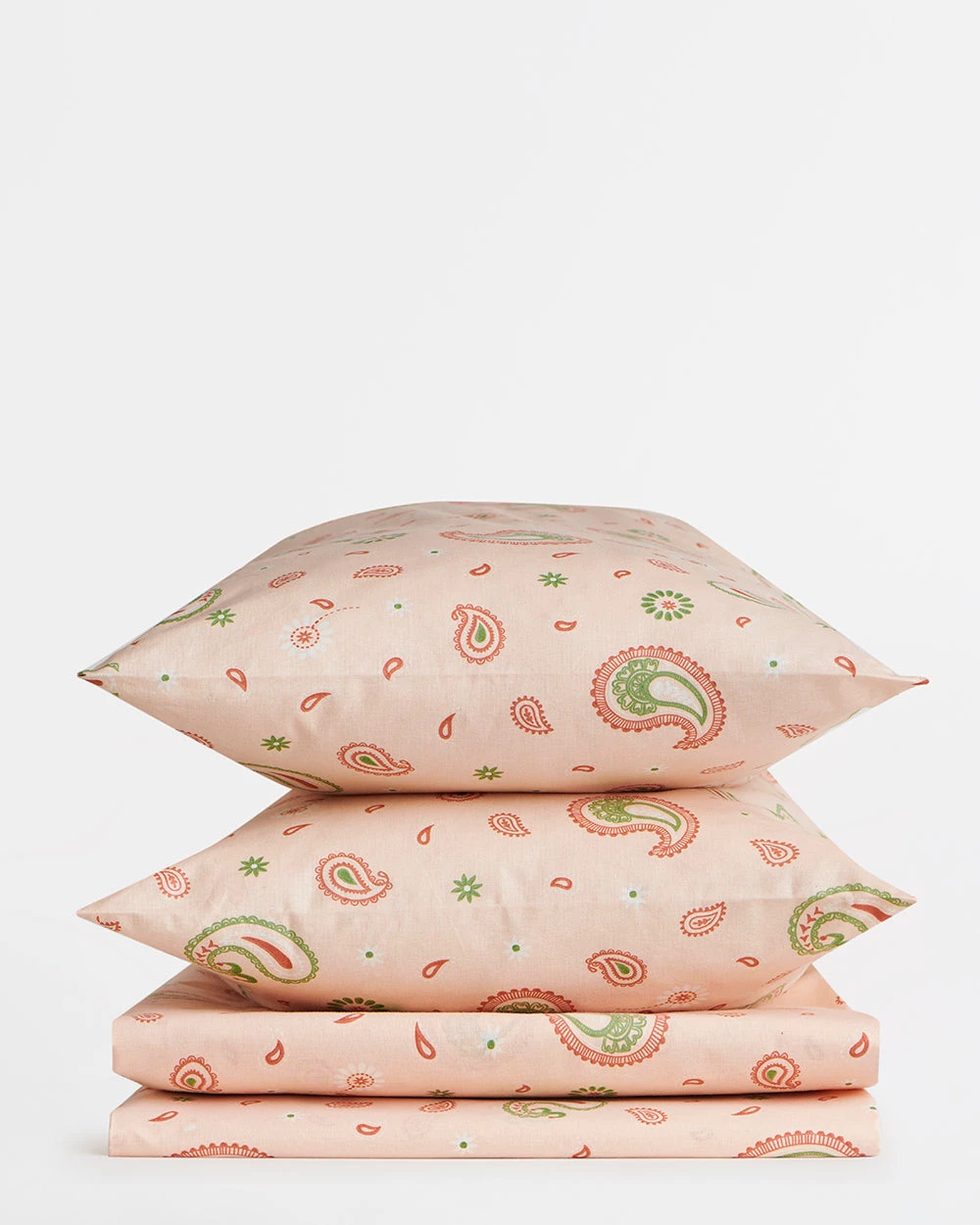 Chumbakdesign Bed & Furnishing TEAL By Chumbak Cypress Paisleys Double Bedsheet Queen Size, 136TC, Peach 7 Chumbakdesign Bed & Furnishing TEAL By Chumbak Cypress Paisleys Double Bedsheet Queen Size, 136TC, Peach