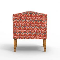 Chumbakdesign Nawaab Arm Chair - Red Ikkat