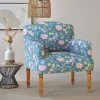 Chumbakdesign Nawaab Arm Chair - Spring Bloom Teal Furniture & Storage