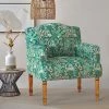 Chumbakdesign Furniture & Storage Nawaab Arm Chair - Tropical Ikkat Green