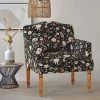 Chumbakdesign Nawaab Arm Chair - Bohemian Paisleys Black Furniture & Storage 1 Chumbakdesign Nawaab Arm Chair - Bohemian Paisleys Black Furniture & Storage
