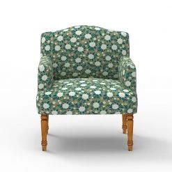 Chumbakdesign Nawaab Arm Chair - Spring Marigold Green Furniture & Storage