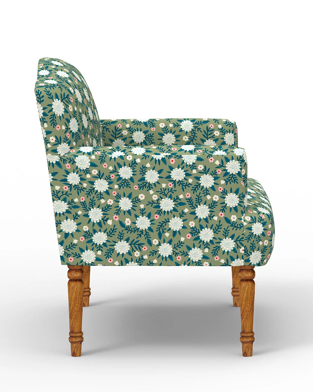 Chumbakdesign Nawaab Arm Chair - Spring Marigold Green Furniture & Storage 5 Chumbakdesign Nawaab Arm Chair - Spring Marigold Green Furniture & Storage