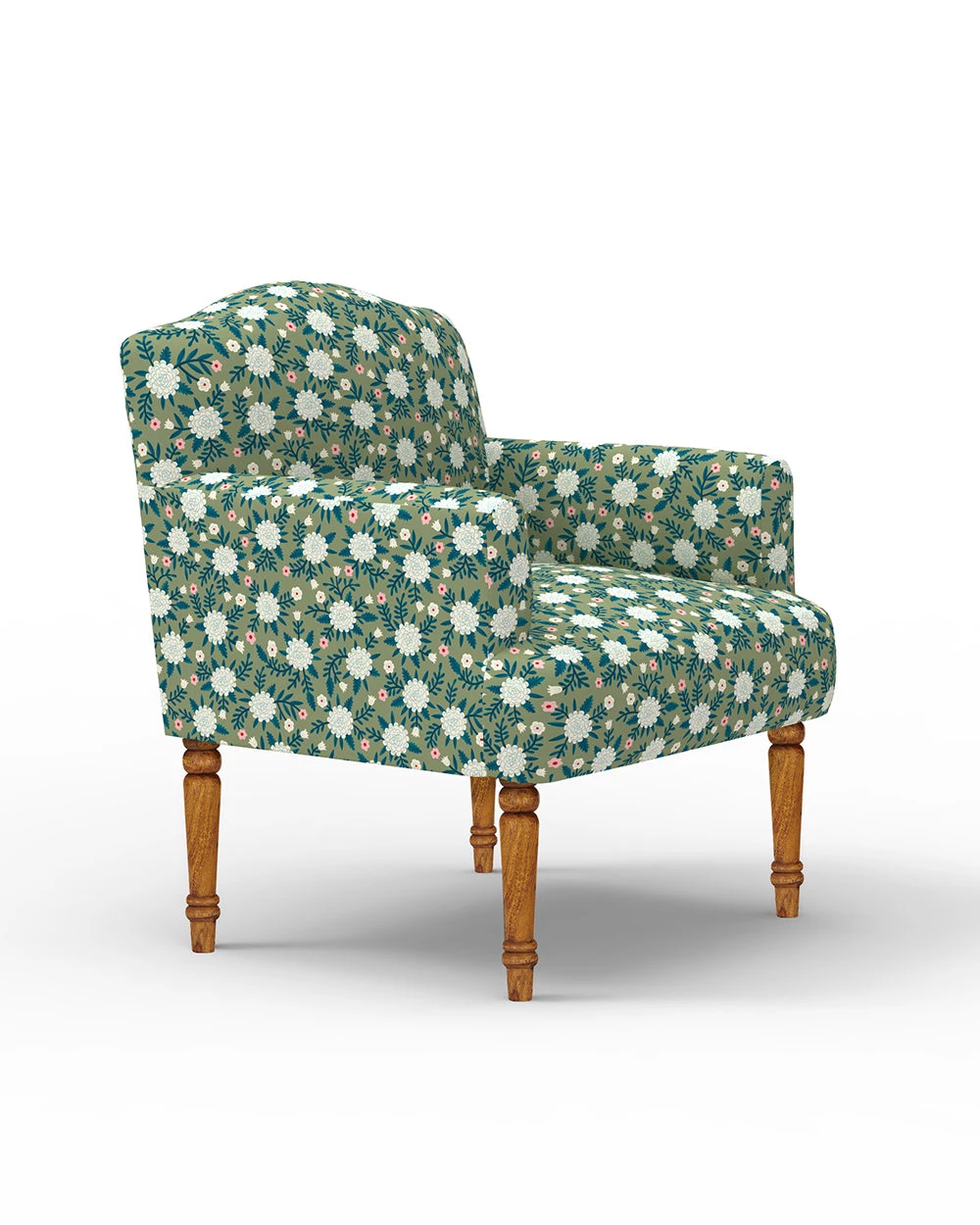 Chumbakdesign Nawaab Arm Chair - Spring Marigold Green Furniture & Storage 7 Chumbakdesign Nawaab Arm Chair - Spring Marigold Green Furniture & Storage