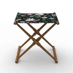 Chumbakdesign Furniture & Storage Bistro Folding Bench - Bohemian Paisleys Black