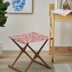 Chumbakdesign Furniture & Storage Bistro Folding Bench - Earthy Florals Peach